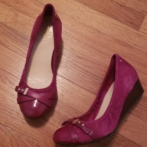 Cole Haan nike air wedges suede size 7